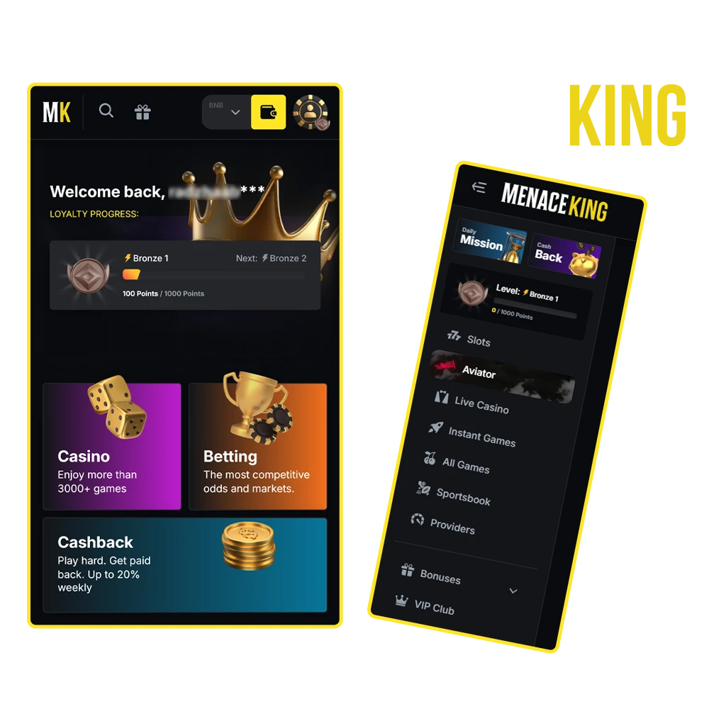 Find out some basic information about the prestigious Menace King Casino.