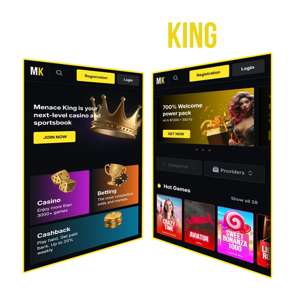 Test out the unique and stable Menace King app.