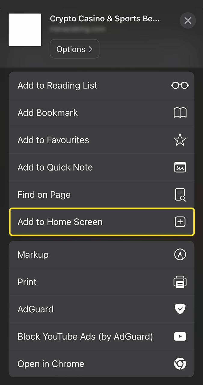 It only takes a few clicks for you to add the Menace King app to your iOS device.