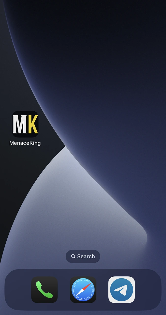 Launch the installed Menace King app and explore the colourful interface.