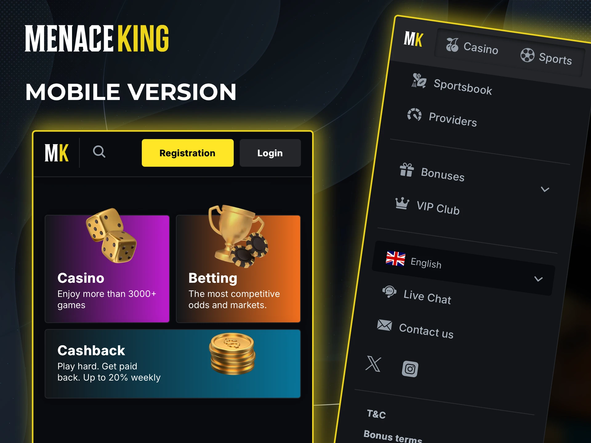 Find out why the mobile version of the Menace King website is a favourite with users.