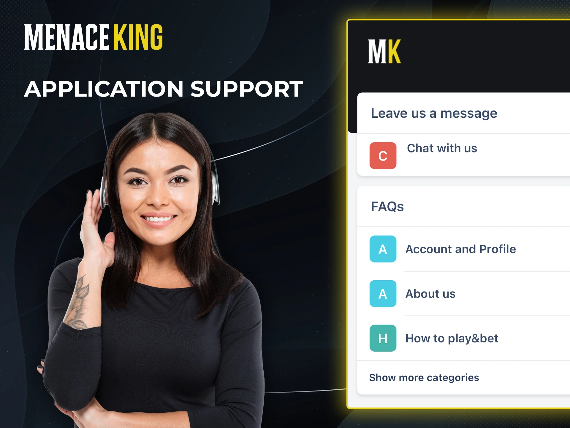 Contact Menace King Casino support for important issues.