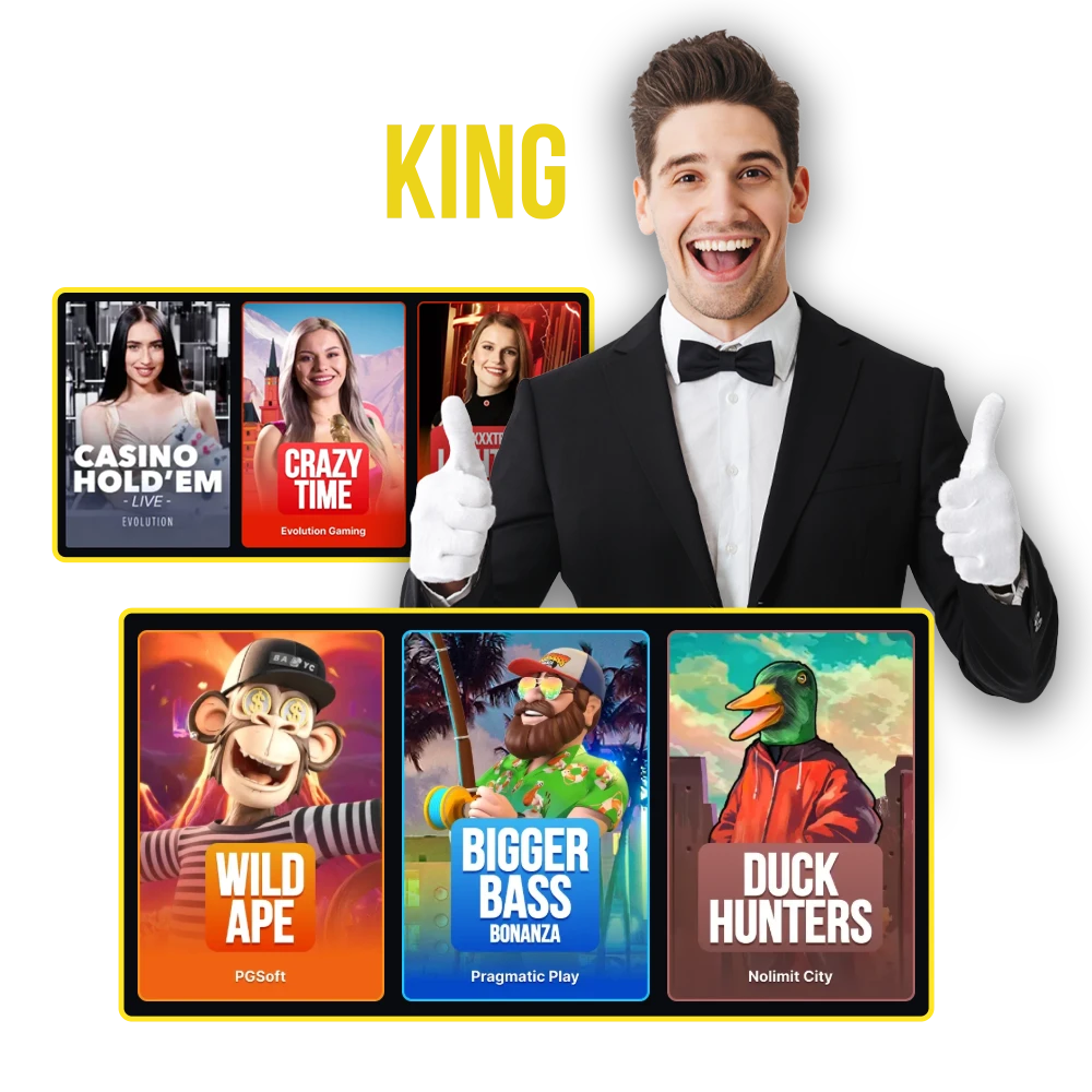 Have an unforgettable experience when you play at the best Menace King Casino.