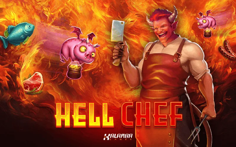 Create an account at Menace King Casino and launch the unique Hell Chef slot.