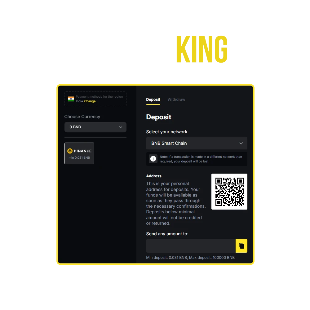 Find out about all the payment methods available at the best Menace King Casino.