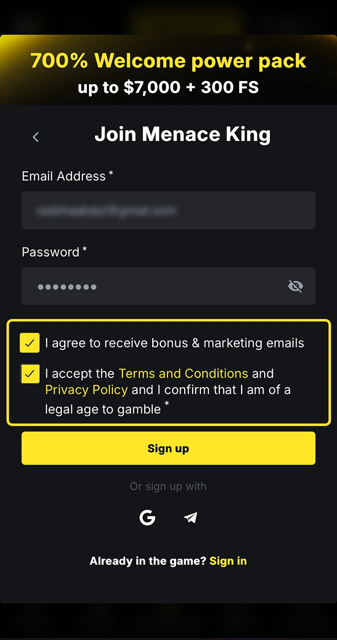 Take care to study the rules of the Menace King gambling site carefully.